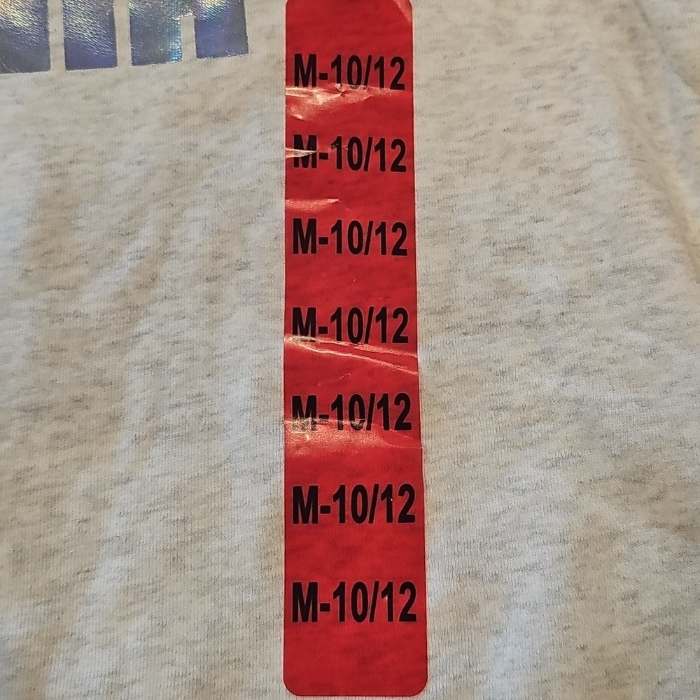 N Gray Puma Sweat Shirt Size M-10/12 - Picture 4 of 9